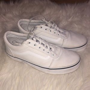 Women’s old school white vans